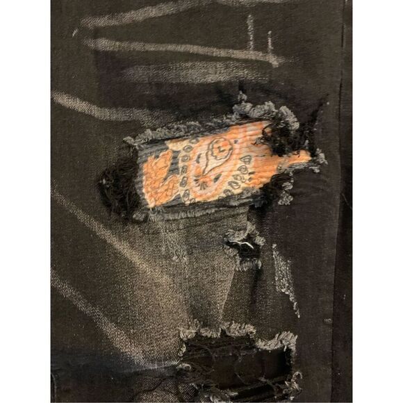 AMIRI distressed jeans black men's size 38 - Picture 4 of 10